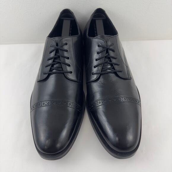 NWOB Cole Haan Preston Grand‎ Cap black leather Oxford M-9 - Picture 2 of 10